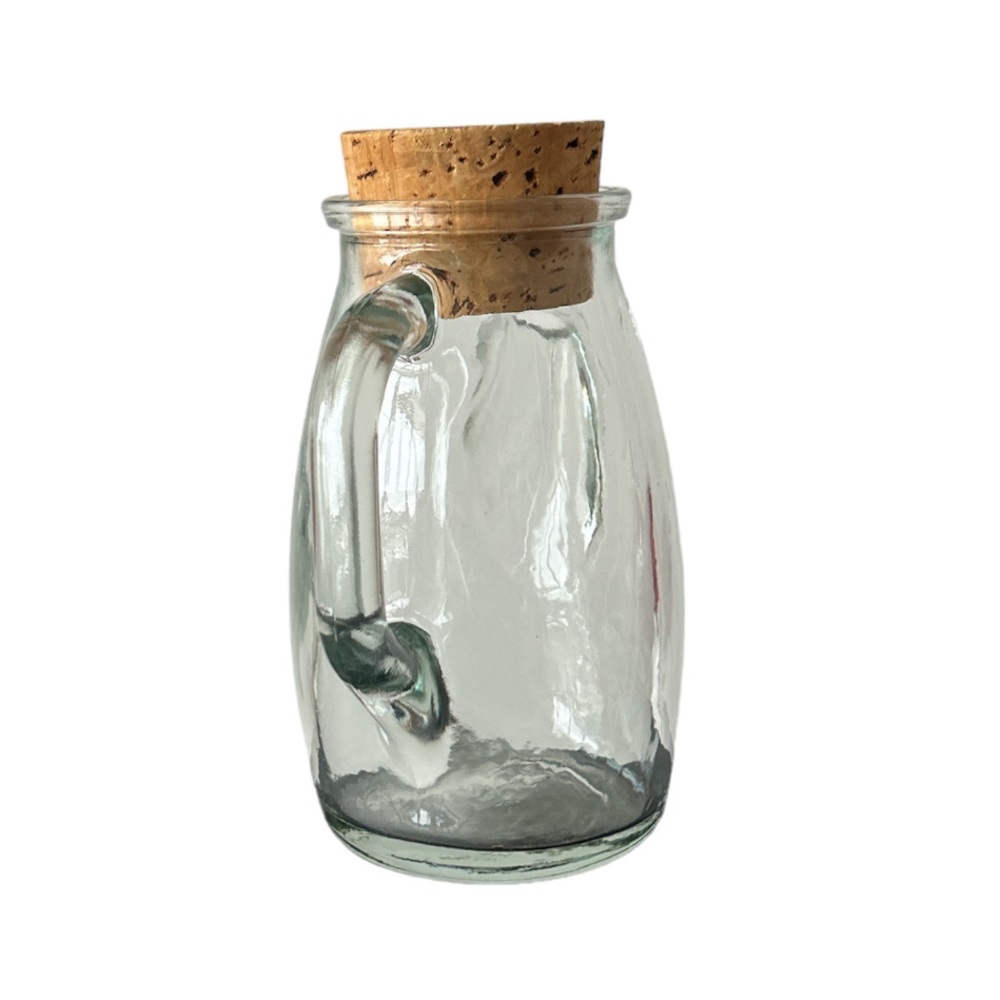 Glass Pouring Jar With Cork - Picture 4 of 6